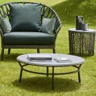 Lage tafel Hpl Top of keramiek Made in Italy - Emmacross door Varaschin Viadurini