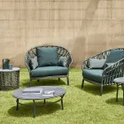 Laag tafelblad Hpl of keramiek Made in Italy - Emmacross door Varaschin Viadurini