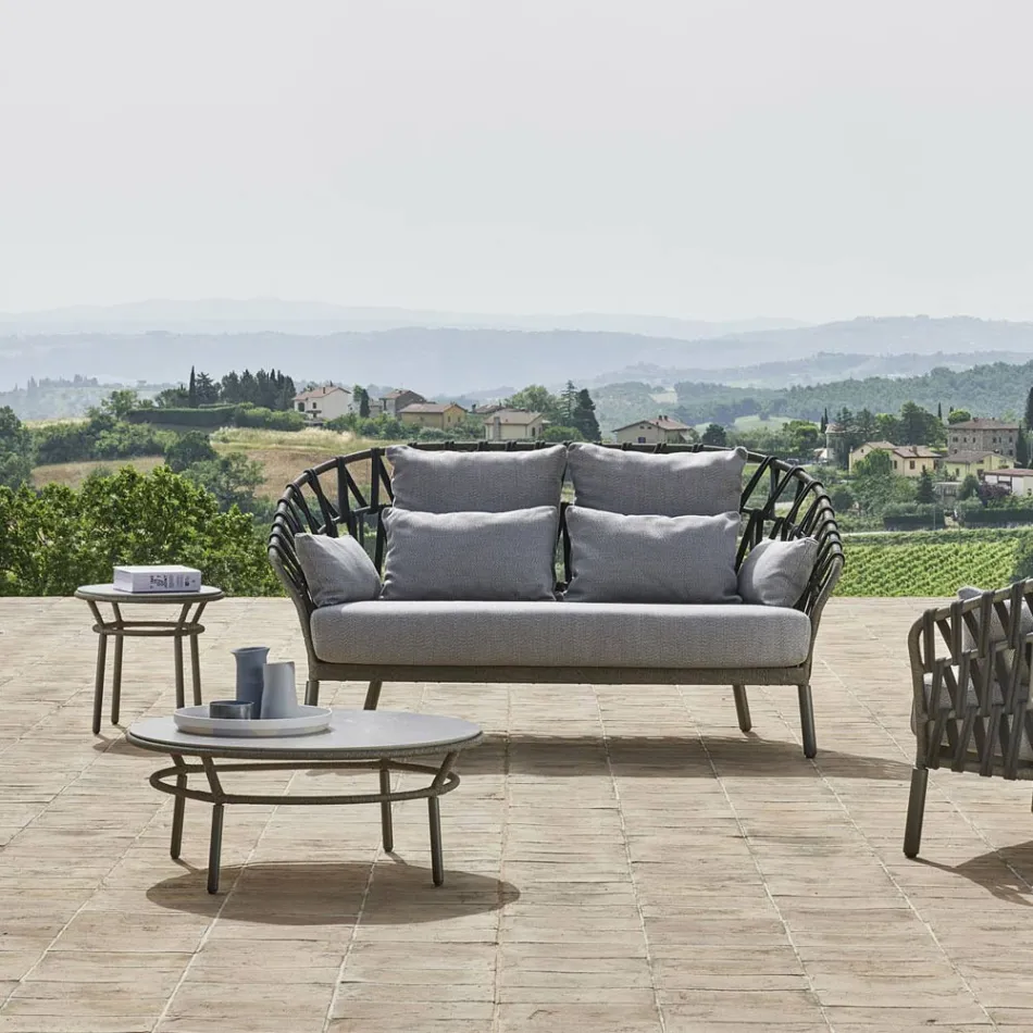 Lage tafel Hpl Top of keramiek Made in Italy - Emmacross door Varaschin Viadurini