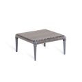 Lage vierkante salontafel voor buiten in aluminium en WaProLace Made in Italy - Marissa