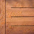 Lage vierkante salontafel voor buitenwoonkamer in natuurlijk of zwart hout - Suzana Viadurini