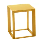 Vierkante metalen salontafel in 2 maten - Josyane Viadurini