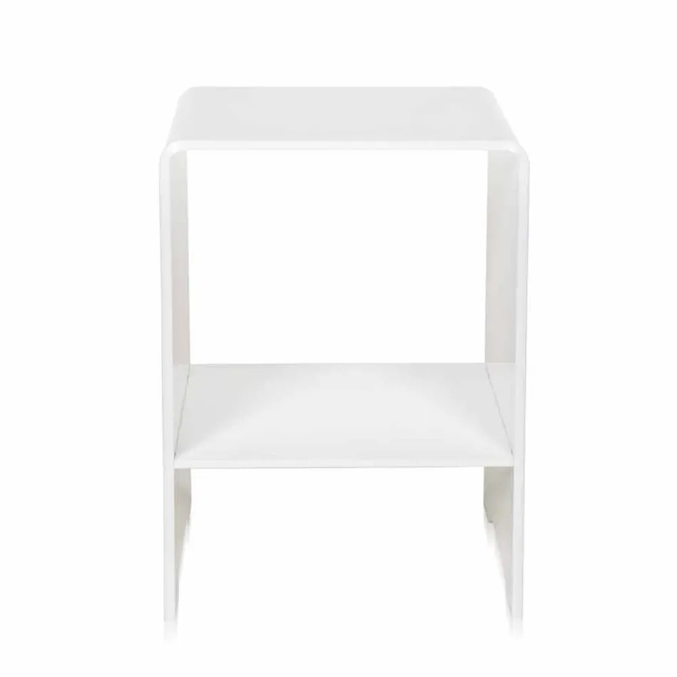 Salontafel / nachtkastje Mimi wit modern design, made in Italy Viadurini