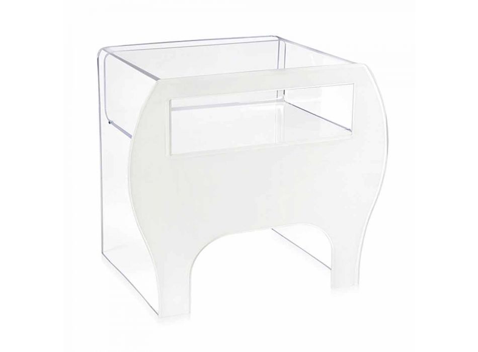 Salontafel / nachtkastje in Mineo-design acrylglas Viadurini