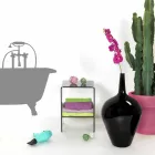 Salontafel / nachtkastje getint transparant Mimi modern design, made in Italy Viadurini