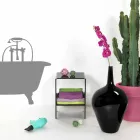 Tafel / nachtkastje zwart modern design Mimi, made in Italy Viadurini