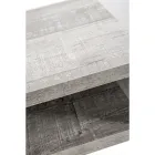 Recyclebaar nachtkastje in transparant plexiglas en hout - Pascoli Viadurini