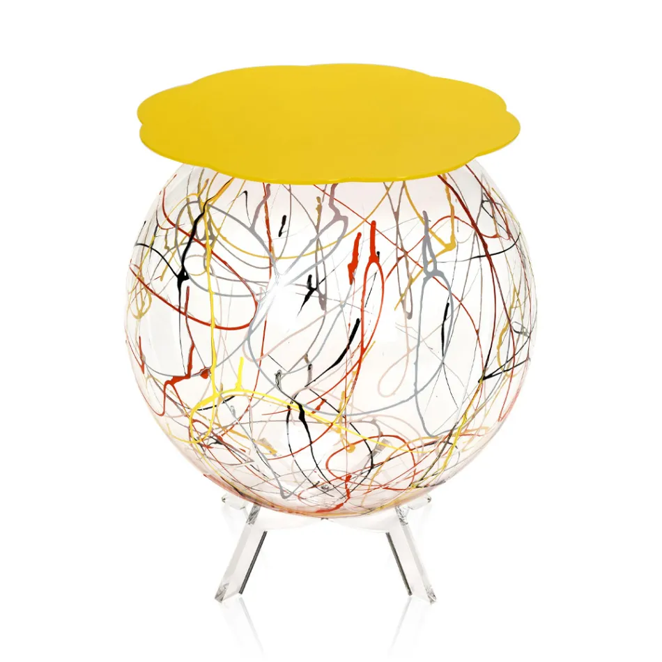 Veelzijdig nachtkastje van recyclebaar gekleurd plexiglas - Paolone Viadurini