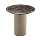 Salontafel met metalen onderstel en spiegel- of glazen blad van Ø45 cm - Flaminia Viadurini