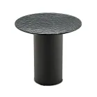 Salontafel met metalen onderstel en spiegel- of glazen blad van Ø45 cm - Flaminia Viadurini