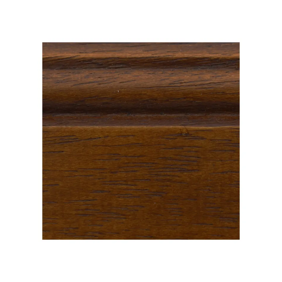 Salontafel met lade en plank in gepatineerd hout Made in Italy - Tuoni Viadurini