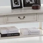 Salontafel met lade en plank in gepatineerd hout Made in Italy - Tuoni Viadurini