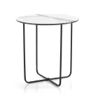 Salontafel met spiegel en keramisch blad met marmerlook, gemaakt in Italië - Giusta Viadurini