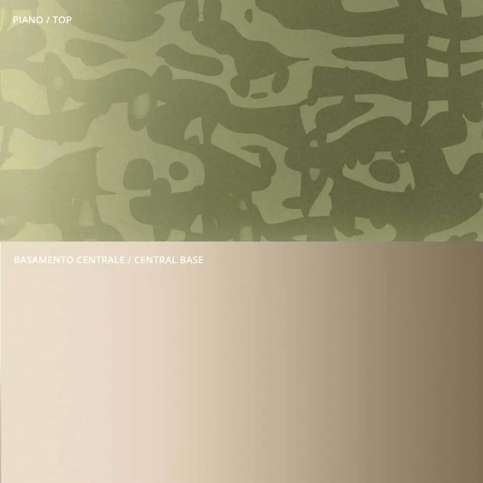 Salontafel met vierkant blad van glas of metaal Made in Italy - Anakin Viadurini