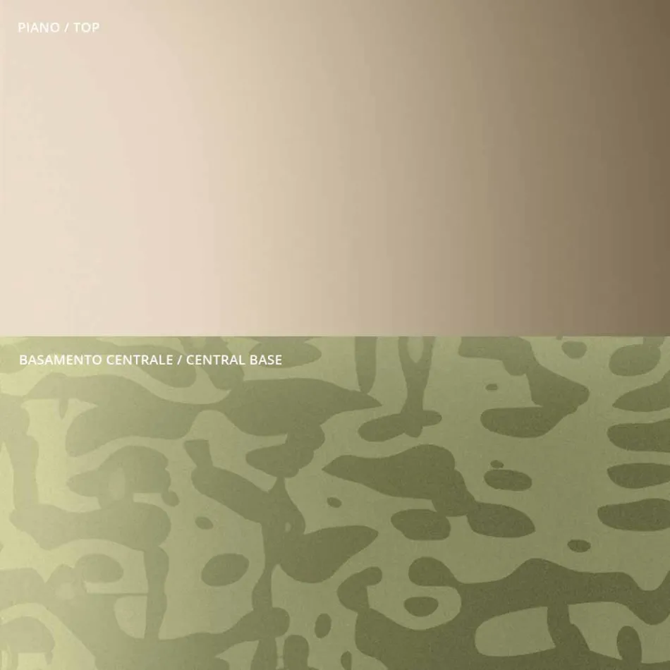 Salontafel met vierkant glas of metalen blad Made in Italy - Anakin Viadurini