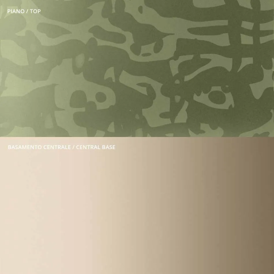 Salontafel met vierkant blad van glas of metaal Made in Italy - Anakin Viadurini