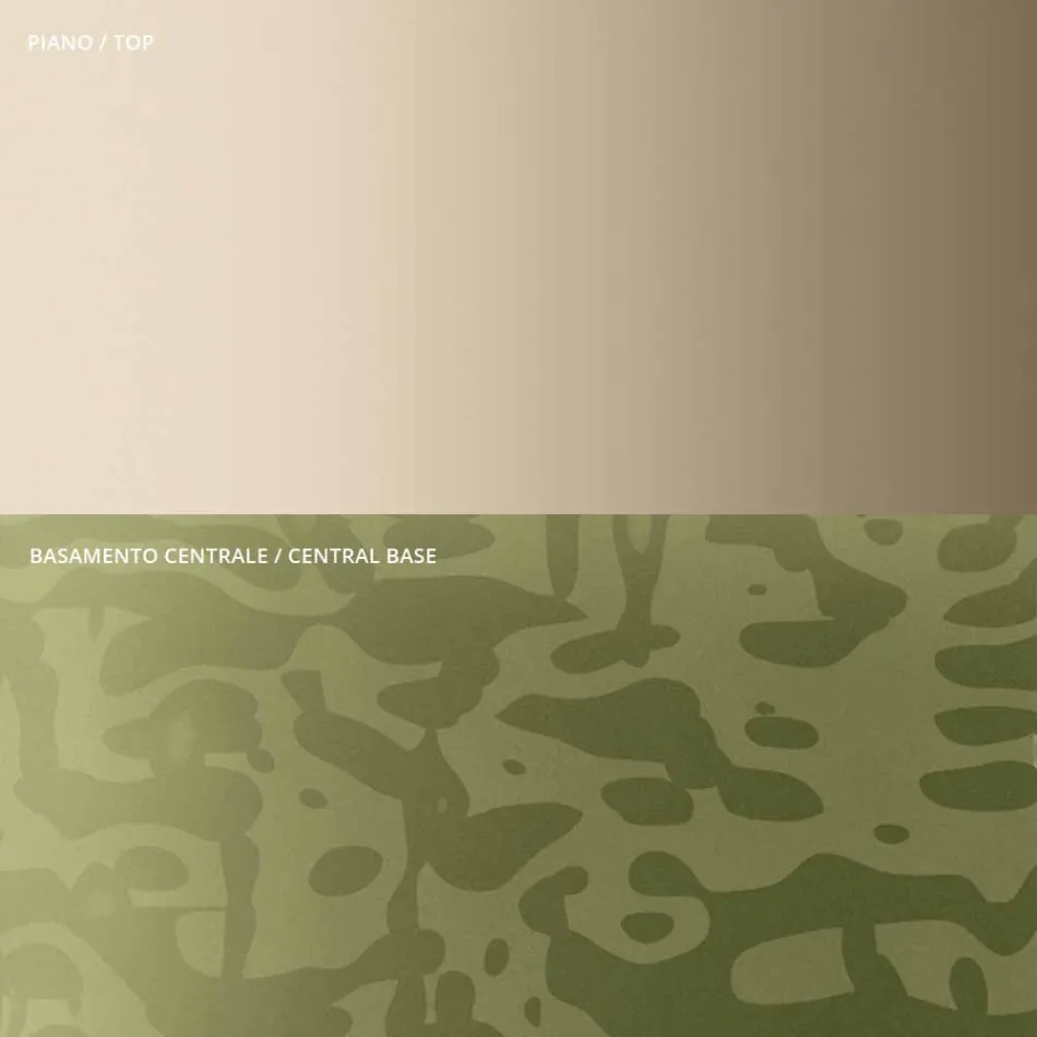 Salontafel met vierkant glas of metalen blad Made in Italy - Anakin Viadurini