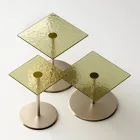 Salontafel met vierkant blad van glas of metaal Made in Italy - Anakin Viadurini