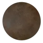 Salontafel met rond blad Gemaakt in steengoed Made in Italy - Siste Viadurini