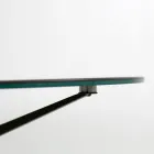 Salontafel met rond blad Gemaakt in steengoed Made in Italy - Siste Viadurini