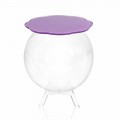 Salontafel / ronde houder Biffy lavendel kleur, modern design
