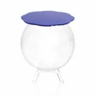 Salontafel / ronde blauwe container Biffy, modern design made in Italy Viadurini