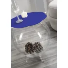 Biffy blauwe ronde salontafel / container, modern design made in Italy Viadurini