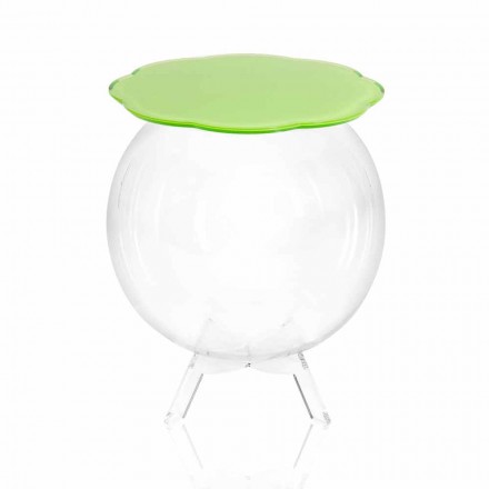 Koffie / groene ronde container Biffy, modern design made in Italy Viadurini