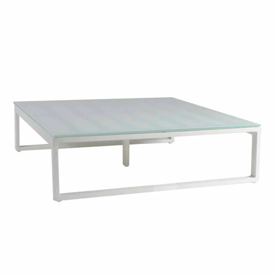 Vierkante design bijzettafel voor buiten 2 afmetingen 3 afwerkingen - Julie Viadurini