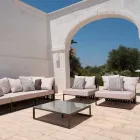 Vierkante design bijzettafel voor buiten 2 afmetingen 3 afwerkingen - Julie Viadurini