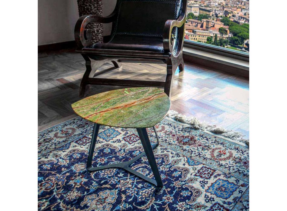 Handgemaakte salontafel met luxe marmeren blad gemaakt in Italië - Royal Viadurini