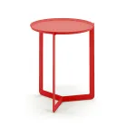 Ronde metalen salontafel voor buiten gemaakt in Italië - Stephane Viadurini