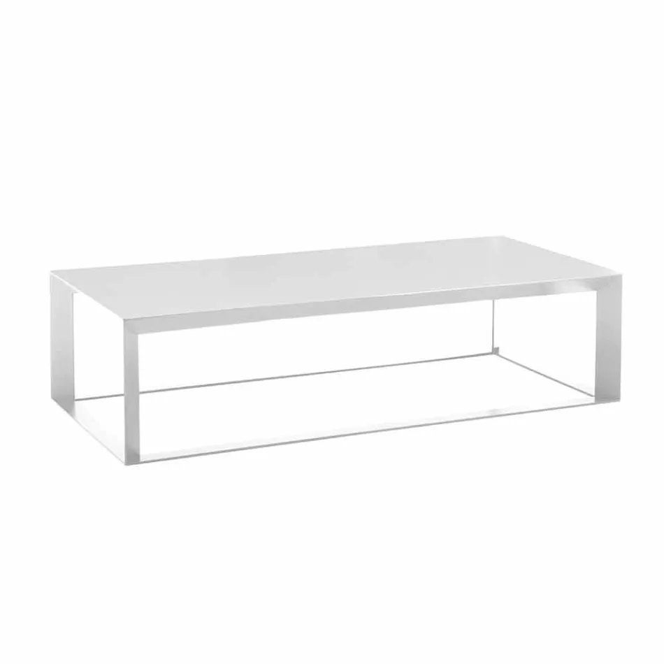 Salontafel voor woonkamer in gekleurd staal, modern design - Josyane Viadurini