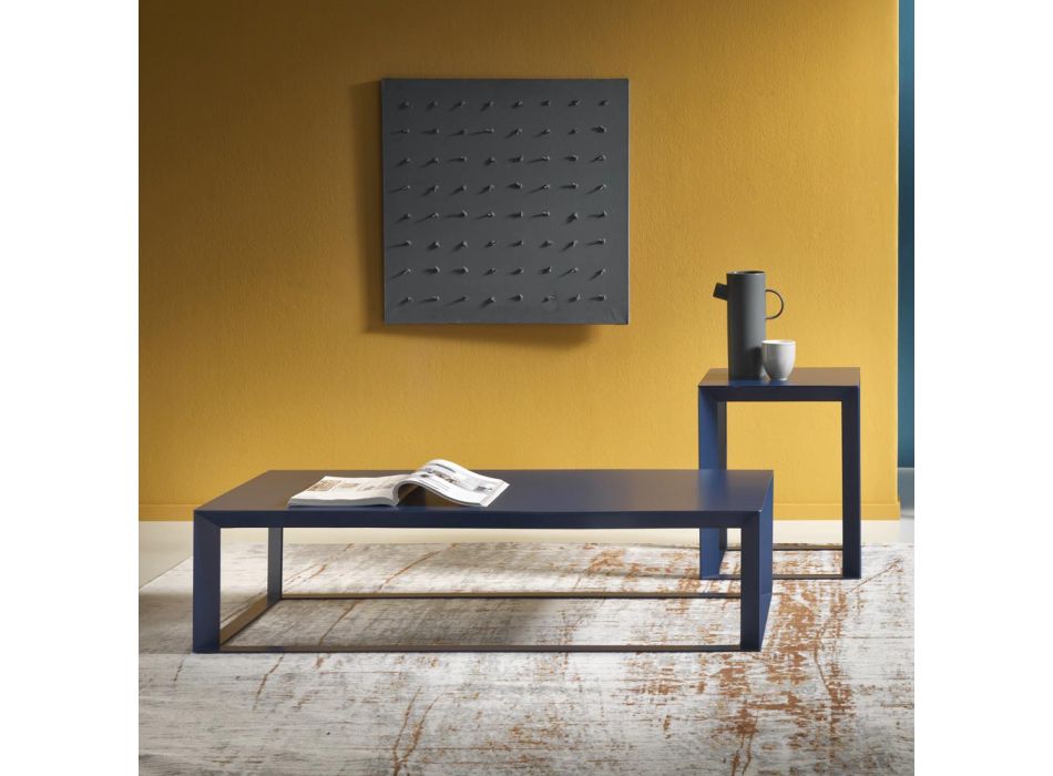 Luxe design salontafel van gekleurd staal - Josyane Viadurini