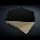 Salontafel in two-tone metalen ontwerp Coffee laser gesneden Ruche Viadurini