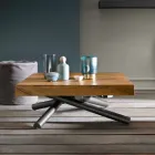 Transformeerbare design salontafel in Made in Italy hout - Vincenzo Viadurini