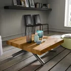 Transformeerbare design salontafel in Made in Italy hout - Vincenzo Viadurini