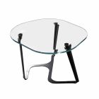 Handgemaakte salontafel van glas en staal gemaakt in Italië - Marbello Viadurini