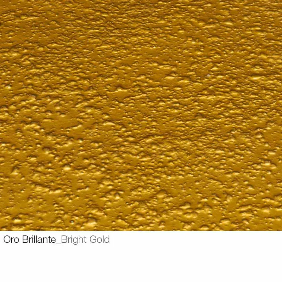 Salontafel in gesmeed kristal en metaal Made in Italy - Montebianco Viadurini