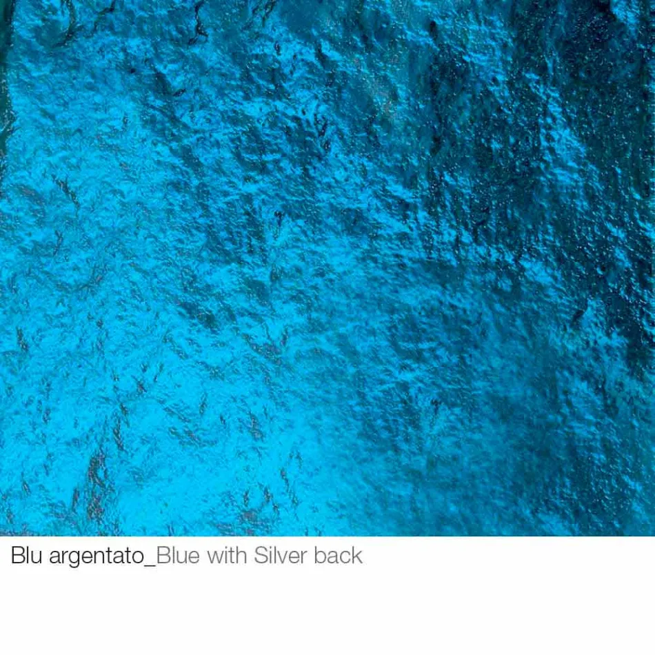 Salontafel in gesmeed kristal en metaal Made in Italy - Montebianco Viadurini