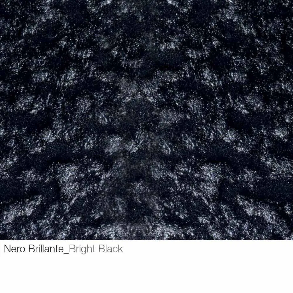 Salontafel in gesmeed kristal en metaal Made in Italy - Montebianco Viadurini