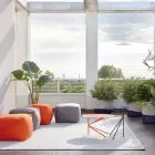 Hoogwaardige salontafel van gekleurd metaal, gemaakt in Italië - Olesya Viadurini