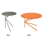 Hoogwaardige salontafel van gekleurd metaal, gemaakt in Italië - Olesya Viadurini