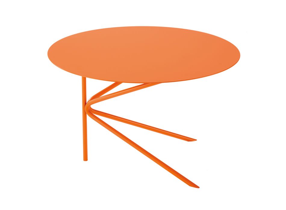 Hoogwaardige salontafel van gekleurd metaal, gemaakt in Italië - Olesya Viadurini