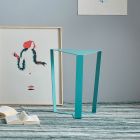 Yasmine design salontafel van gekleurd metaal, made in Italy Viadurini