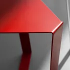 Yasmine design salontafel van gekleurd metaal, made in Italy Viadurini