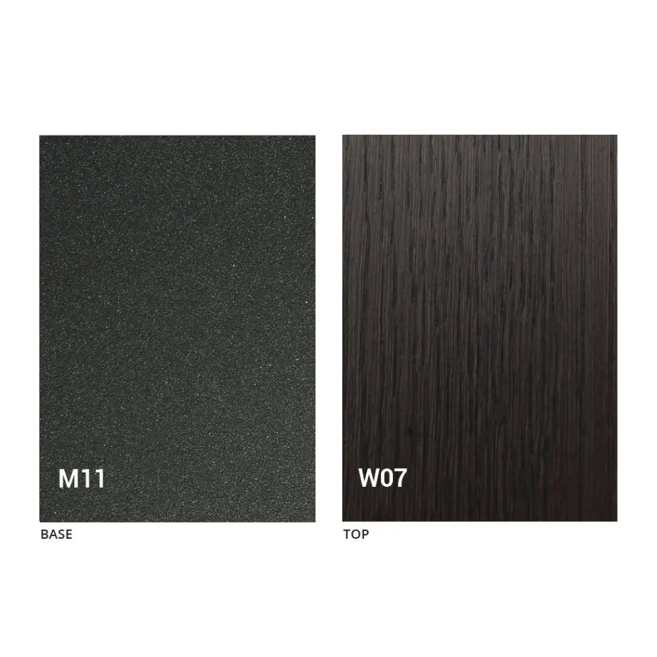 Moderne transformerende salontafel in hout en metaal Made in Italy - Fabio Viadurini