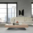 Moderne transformeerbare salontafel in hout en metaal Made in Italy - Fabio Viadurini