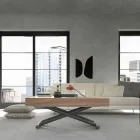 Moderne transformeerbare salontafel in hout en metaal Made in Italy - Fabio Viadurini