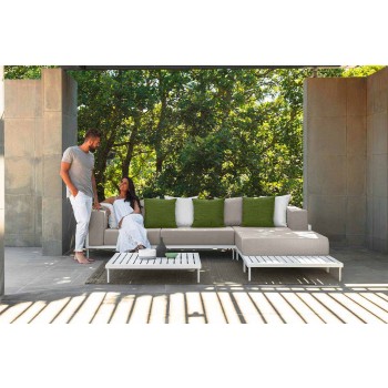 Aluminium rechthoekige salontafel voor buiten - Cleo Alu van Talenti